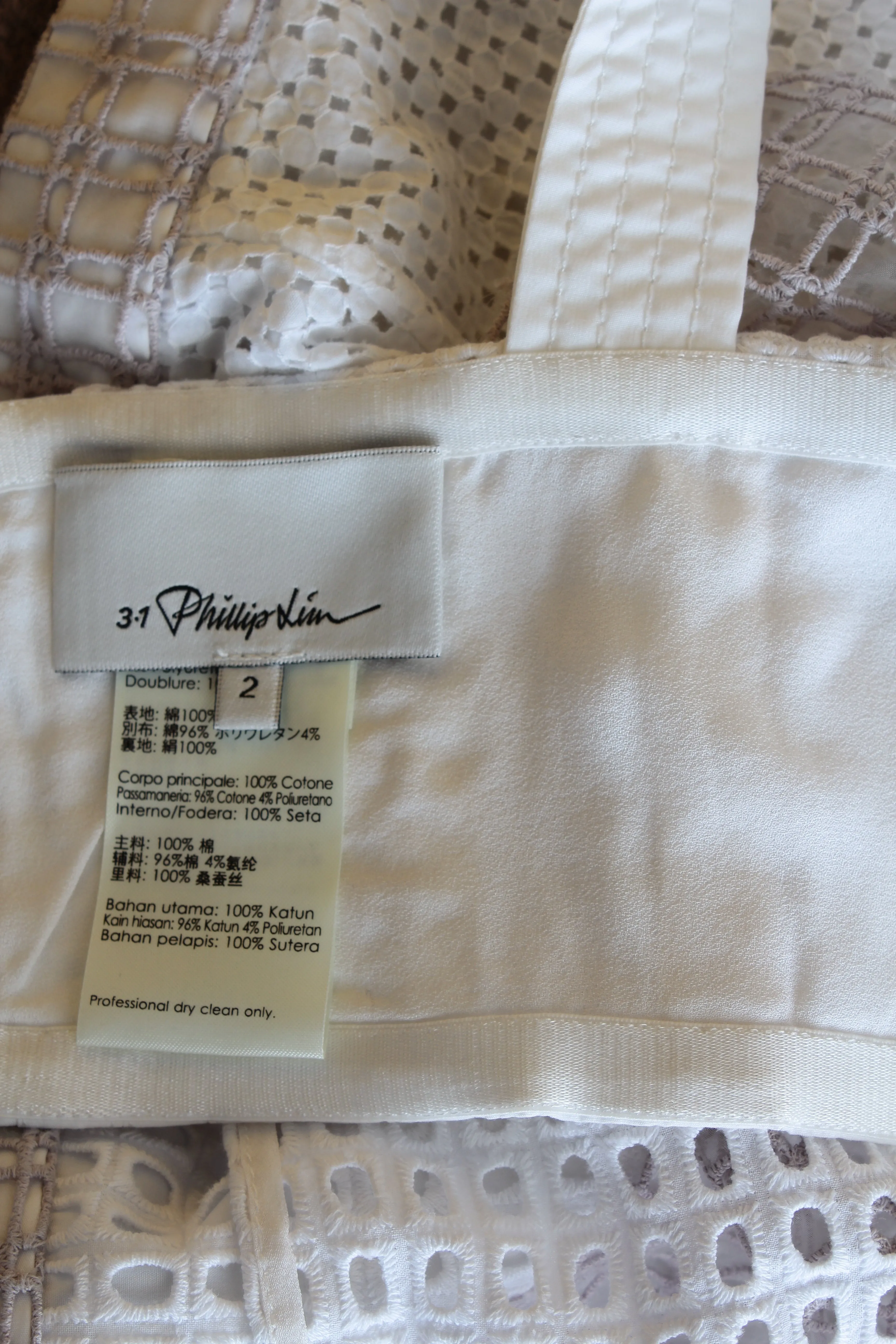 3.1 Phillip Lim Broderie Anglaise Cotton Top and Skirt