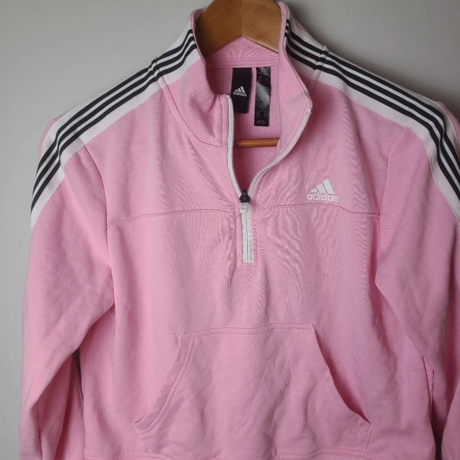 Adidas Womens Half Zip Pullover Sweater