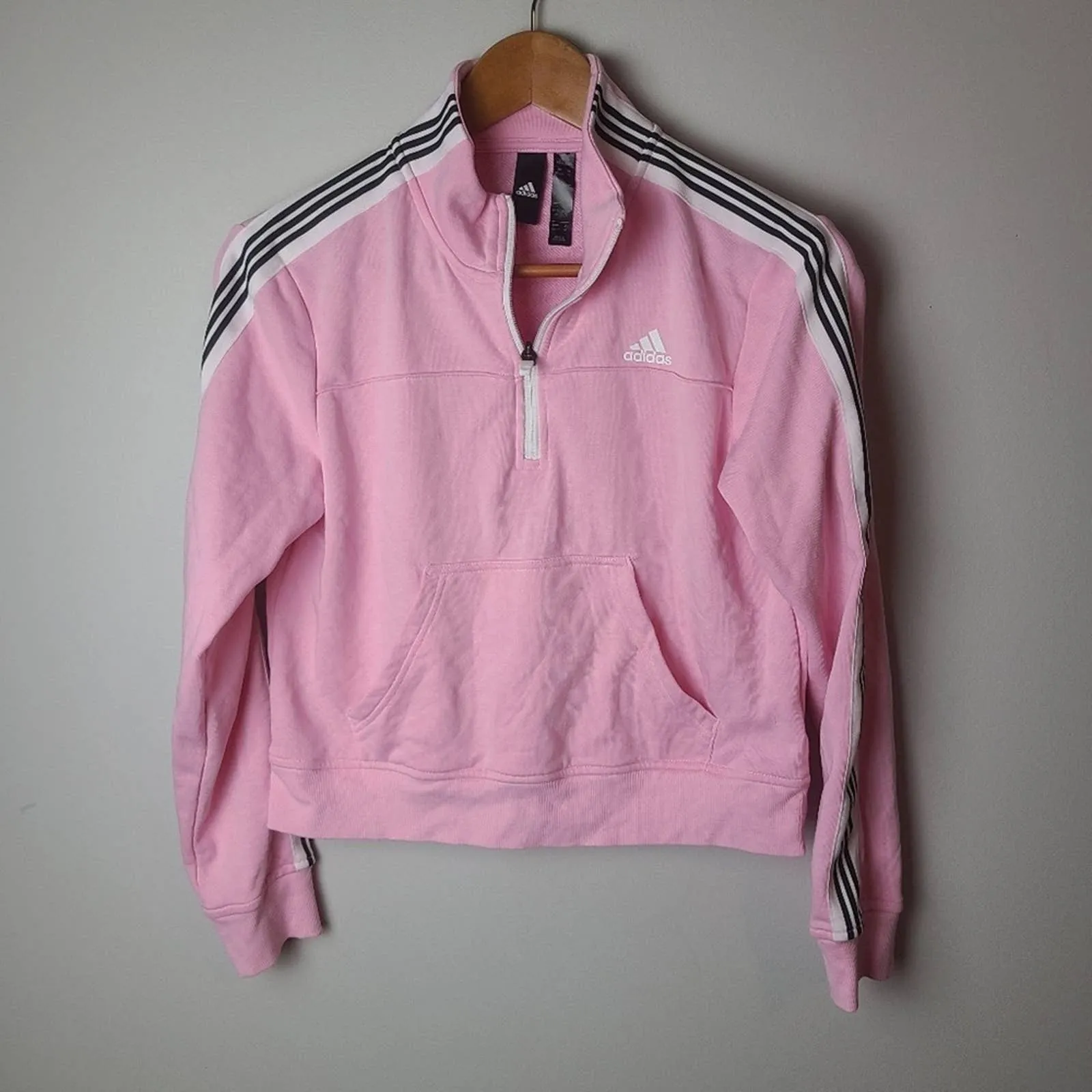 Adidas Womens Half Zip Pullover Sweater
