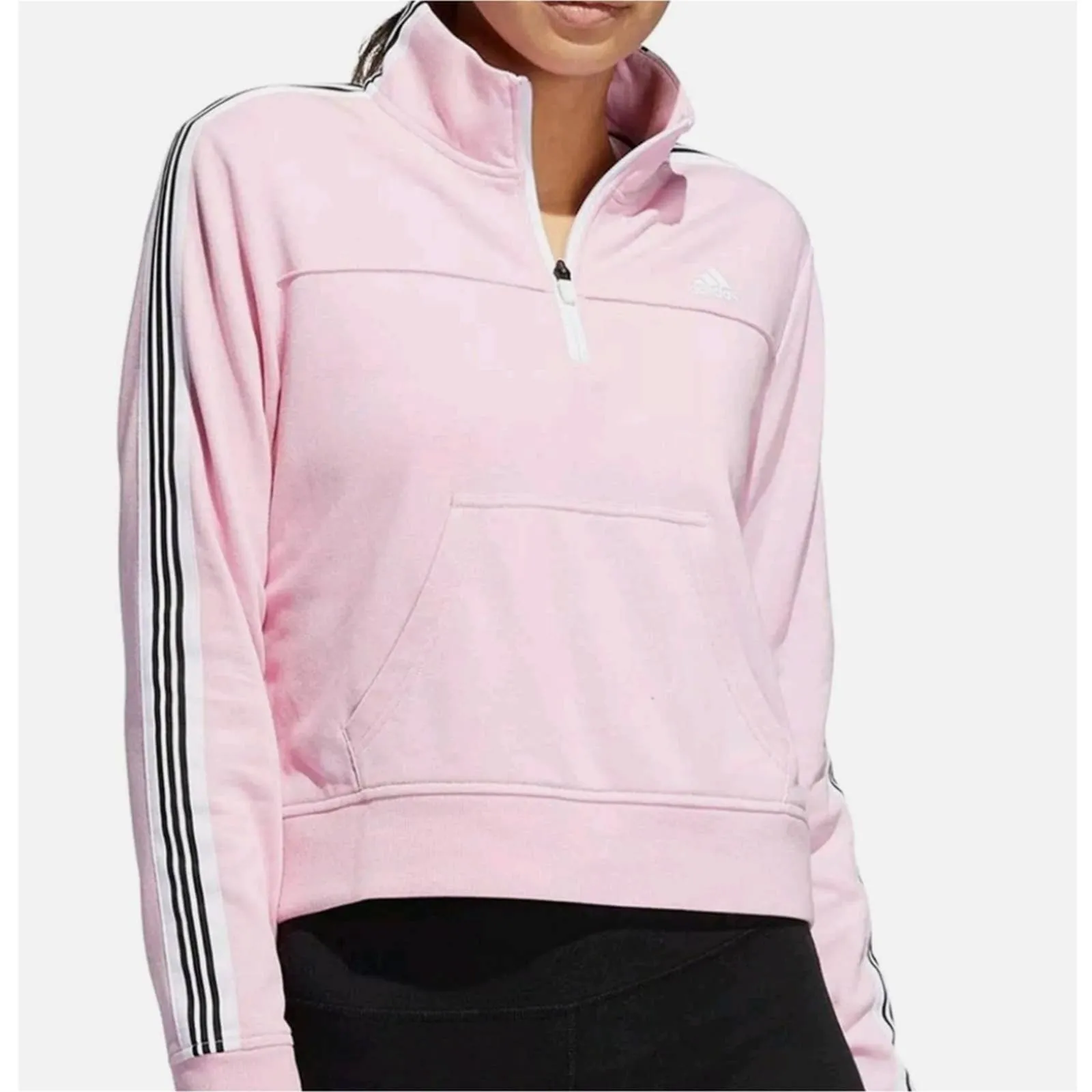 Adidas Womens Half Zip Pullover Sweater