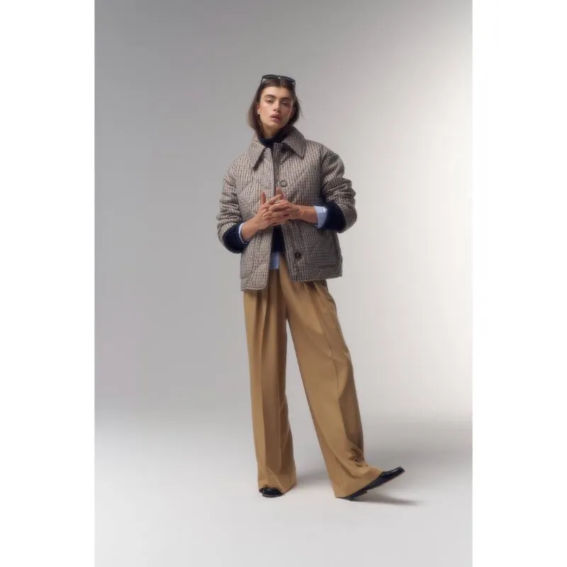 Barbour Cassidie Ladies Quilt Jacket - Sky Micro Check