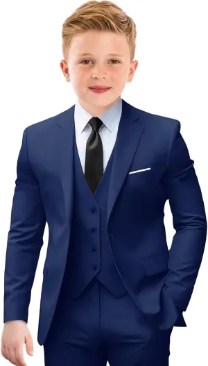Boys Suit Formal Suits for Boys Slim Fit Tuxedo Suits Set Boy Dress Clothes Toddler Wedding Outfit