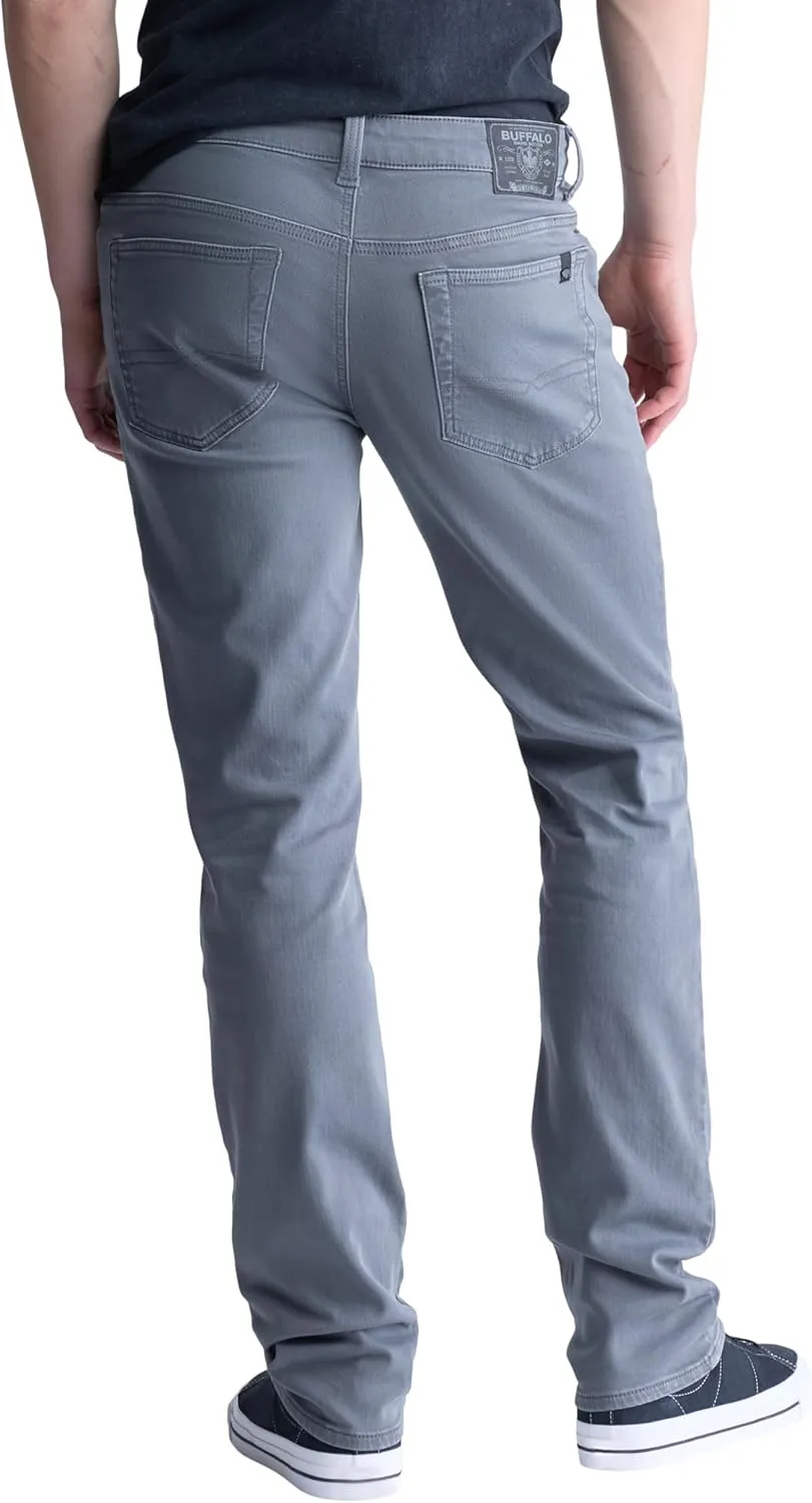 Buffalo David Bitton Men's Non-Denim Straight Leg Six French Terry Pants with Cotton Blend Stretch