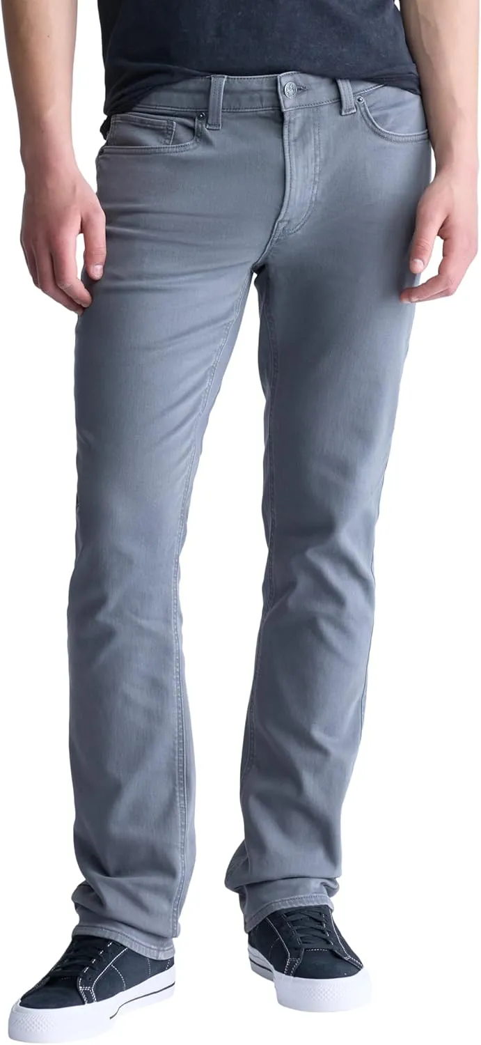 Buffalo David Bitton Men's Non-Denim Straight Leg Six French Terry Pants with Cotton Blend Stretch