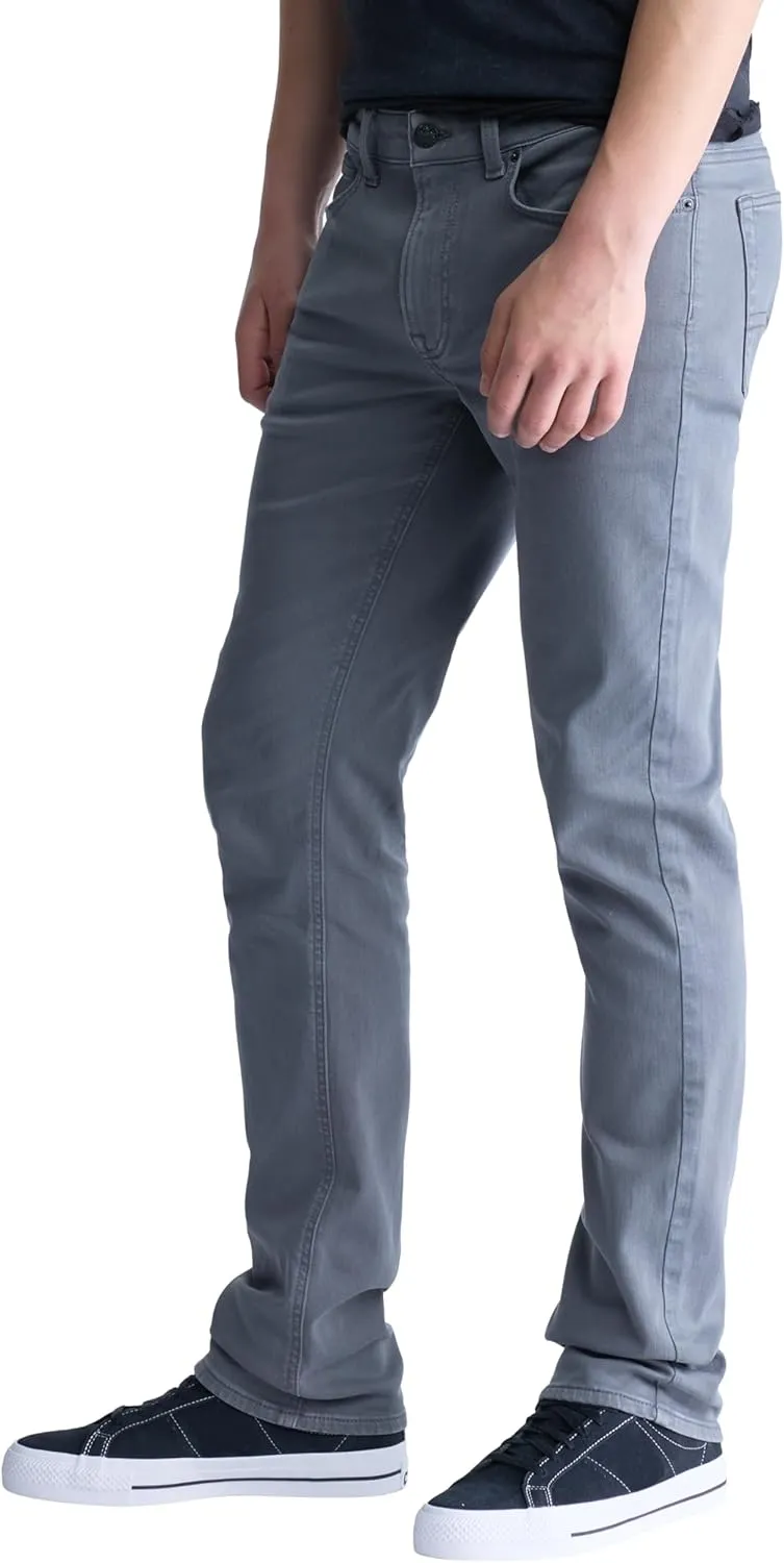 Buffalo David Bitton Men's Non-Denim Straight Leg Six French Terry Pants with Cotton Blend Stretch