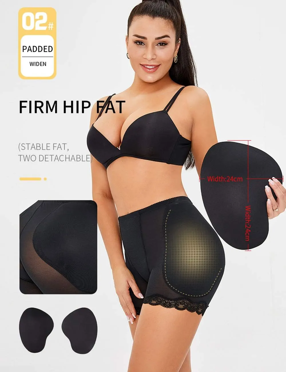 Butt Lifter Shapewear High Waist Tummy Control Hip Padded Panties
