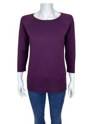 Calvin Klein, Women's Bead-Trim Sweater, Wine, Size S