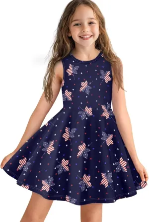 Casual Princess Summer Dresses for Baby Little Girl Halter O-Neck Beach Sundress Plus Size 3-16Y Kids Toddler Skirt