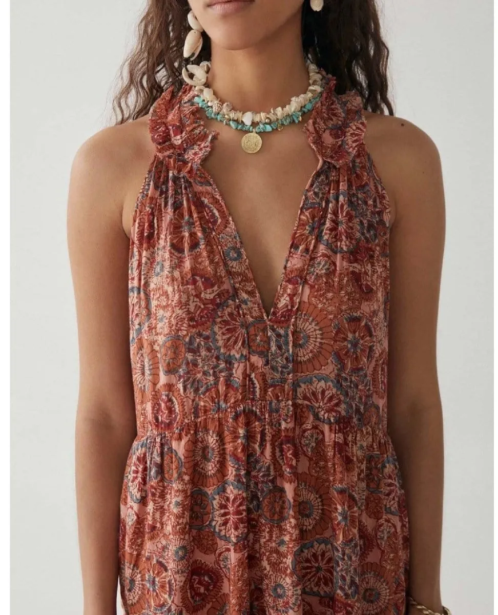 Charlotte Dress Rust Petunia