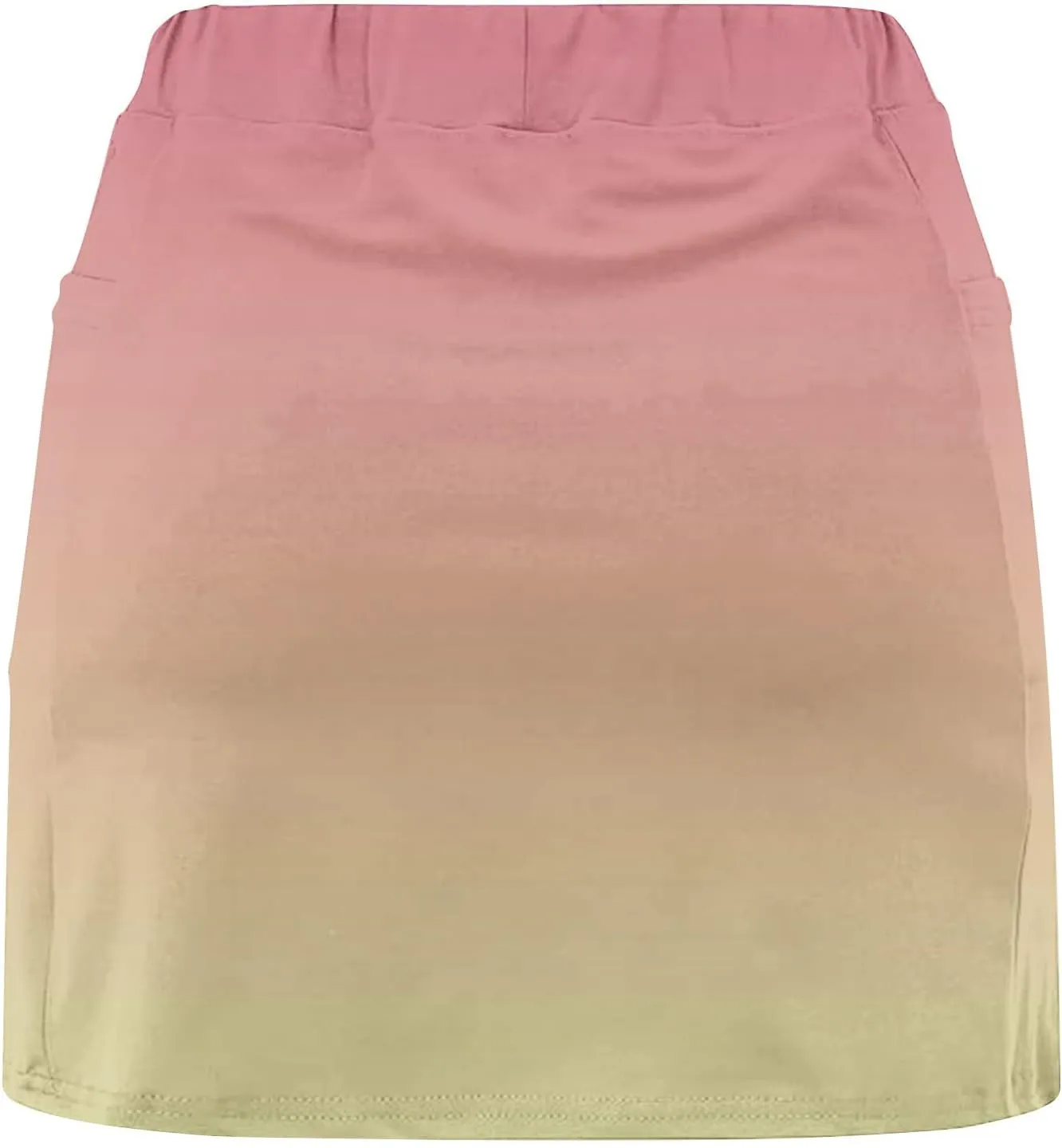 DDAPJ pyju Women's Gradient Athletic Skorts 2025 Trendy Summer High Waist Shorts Plus Size Tennis Skirts with Shorts