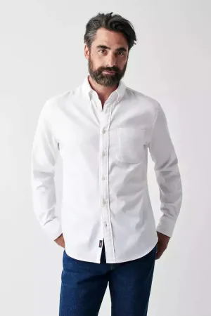 Faherty Stretch Oxford Shirt 2.0 in White Faherty Stretch Oxford Shirt 2.0 in White