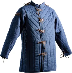 Gambeson Thick Padded Coat Aketon Jacket Armor, Art Cotton Fabrics Dress SCA Padded Witcher