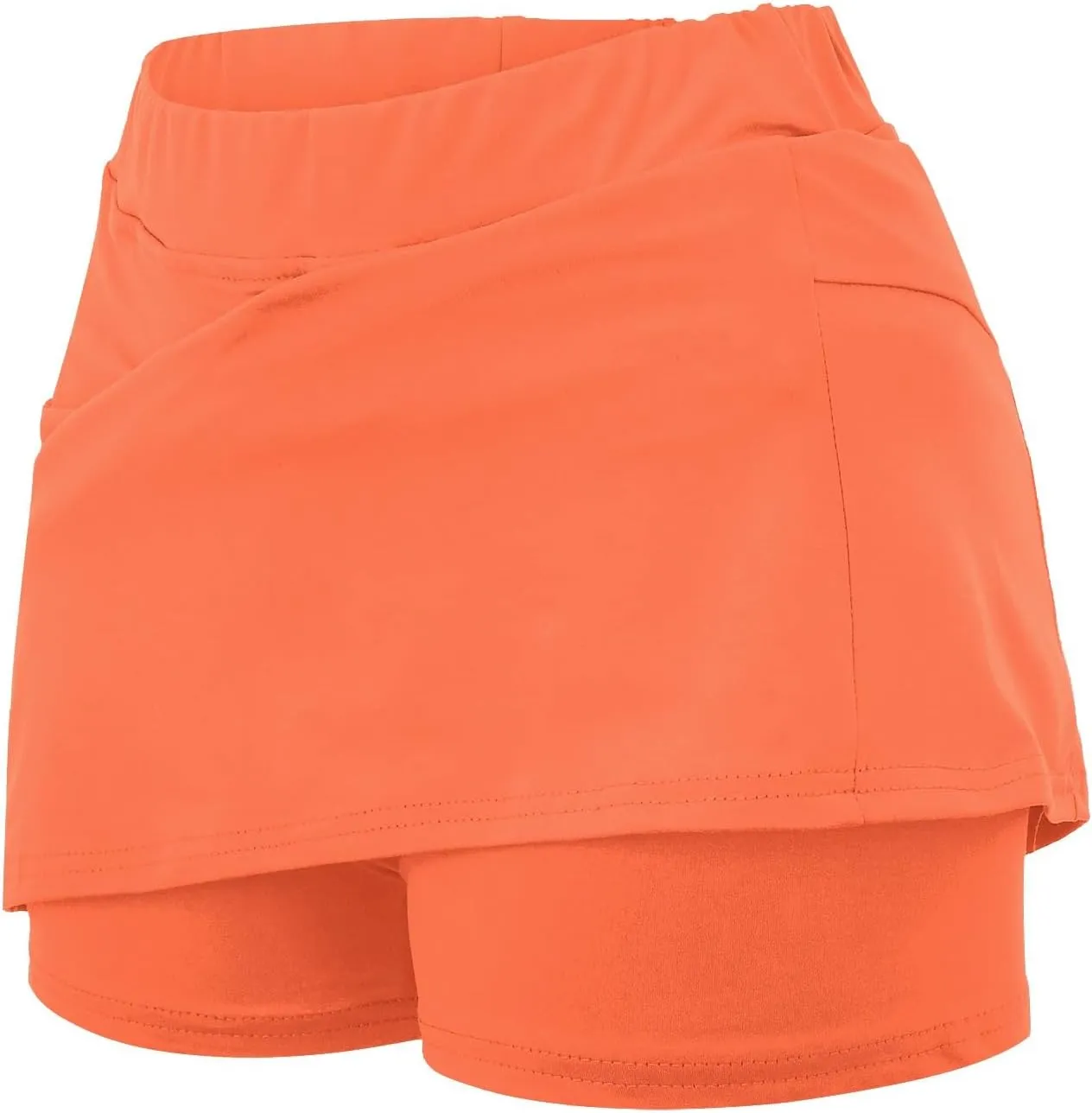 Generic Skorts for Women with Pockets - Lightweight Skirt Athletic Inner Shorts for Running Tennis Golf Workout Sports