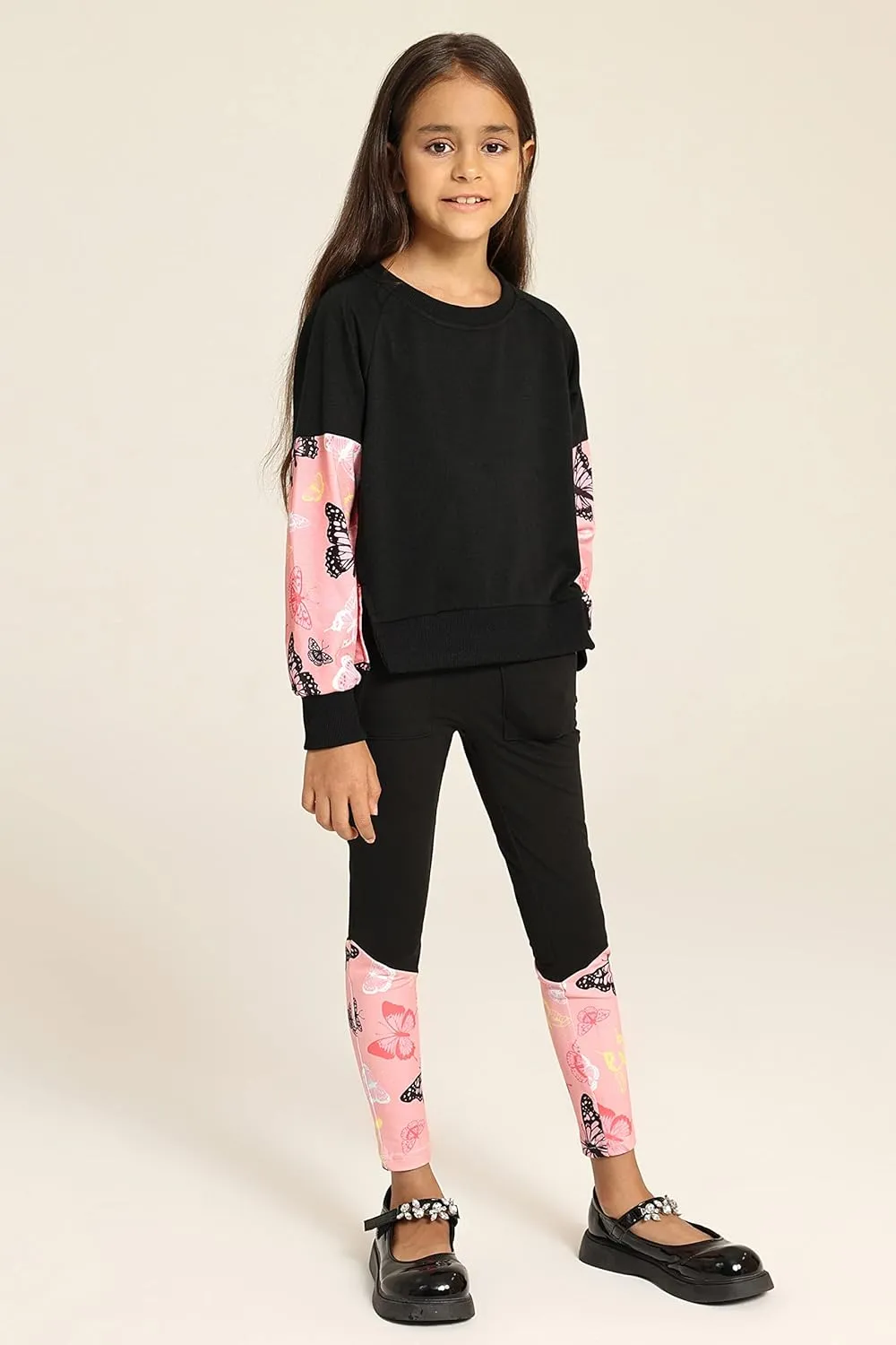 GRACE KARIN Girls Clothes Sweatshirt for Teen Girls Fashion Outfits Sweapants Leggings Tracksuit Clothing Set Size 5-14