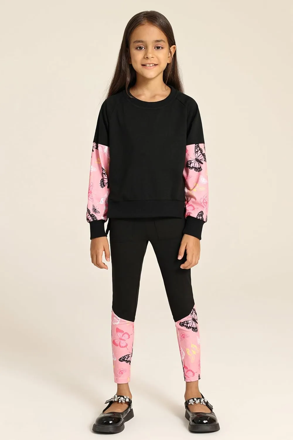 GRACE KARIN Girls Clothes Sweatshirt for Teen Girls Fashion Outfits Sweapants Leggings Tracksuit Clothing Set Size 5-14
