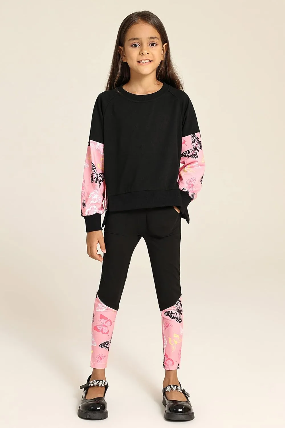 GRACE KARIN Girls Clothes Sweatshirt for Teen Girls Fashion Outfits Sweapants Leggings Tracksuit Clothing Set Size 5-14