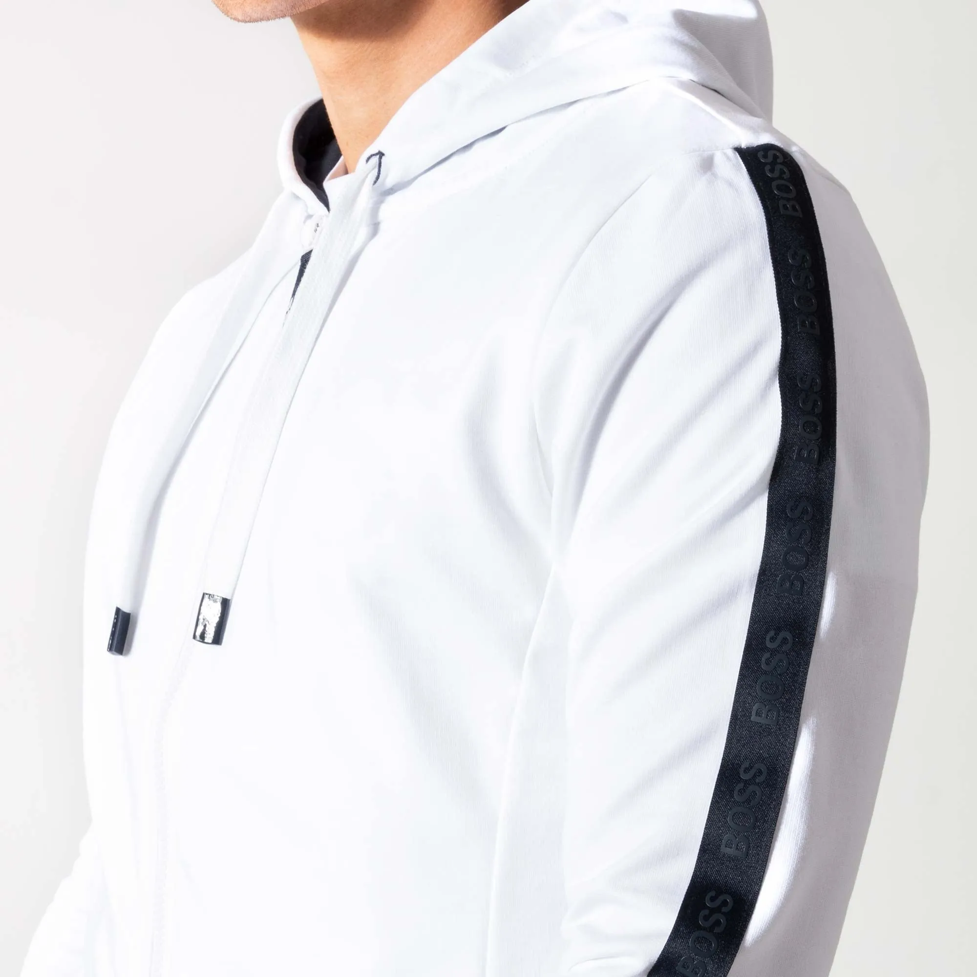 Heritage Logo Tape Trims Hoodie