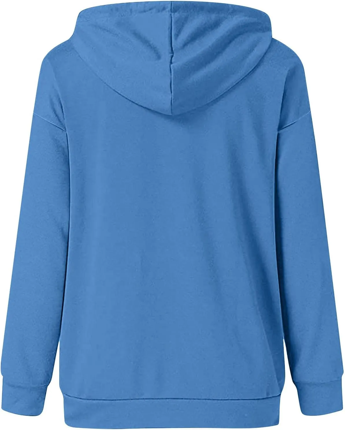 Hoodies for Women Button Down Black Hoodie Plain Loose Fit Sweatshirt Casual Fashion Holiday Pullover Top with Pockets