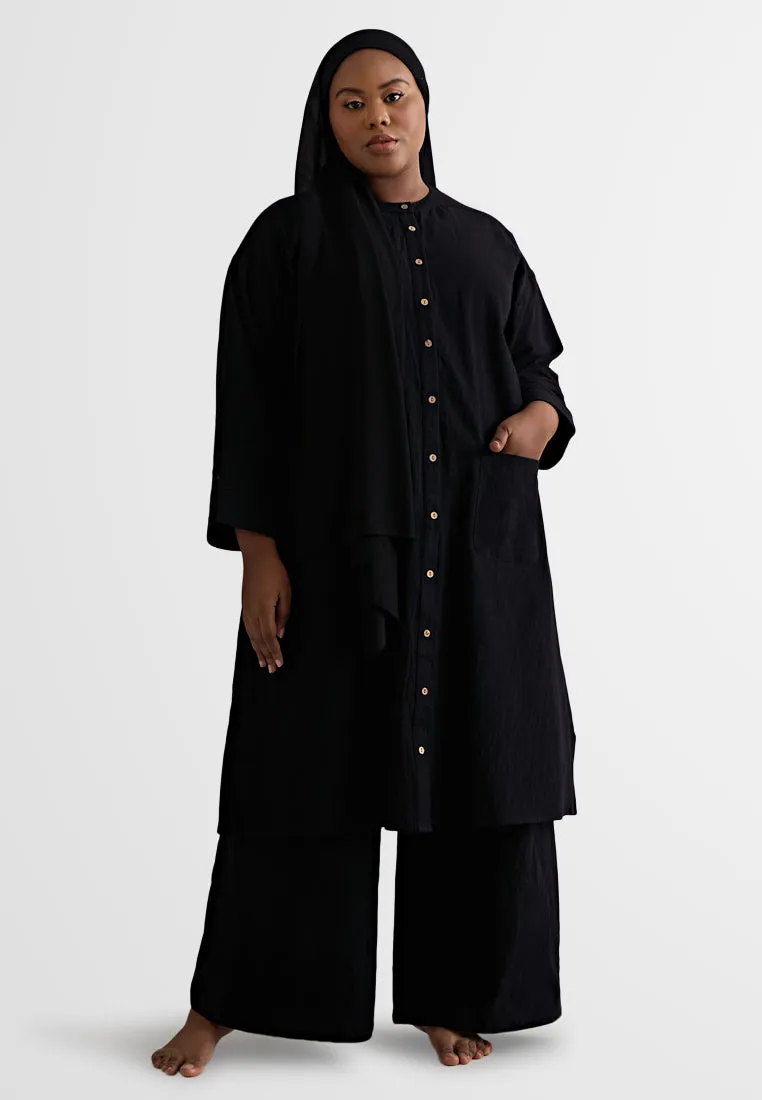 Keizi ZEN Long Button Tunic Top