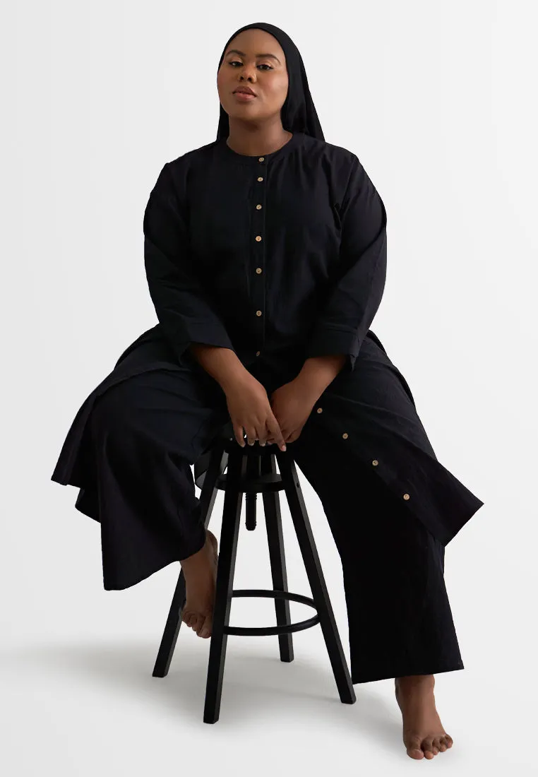 Keizi ZEN Long Button Tunic Top