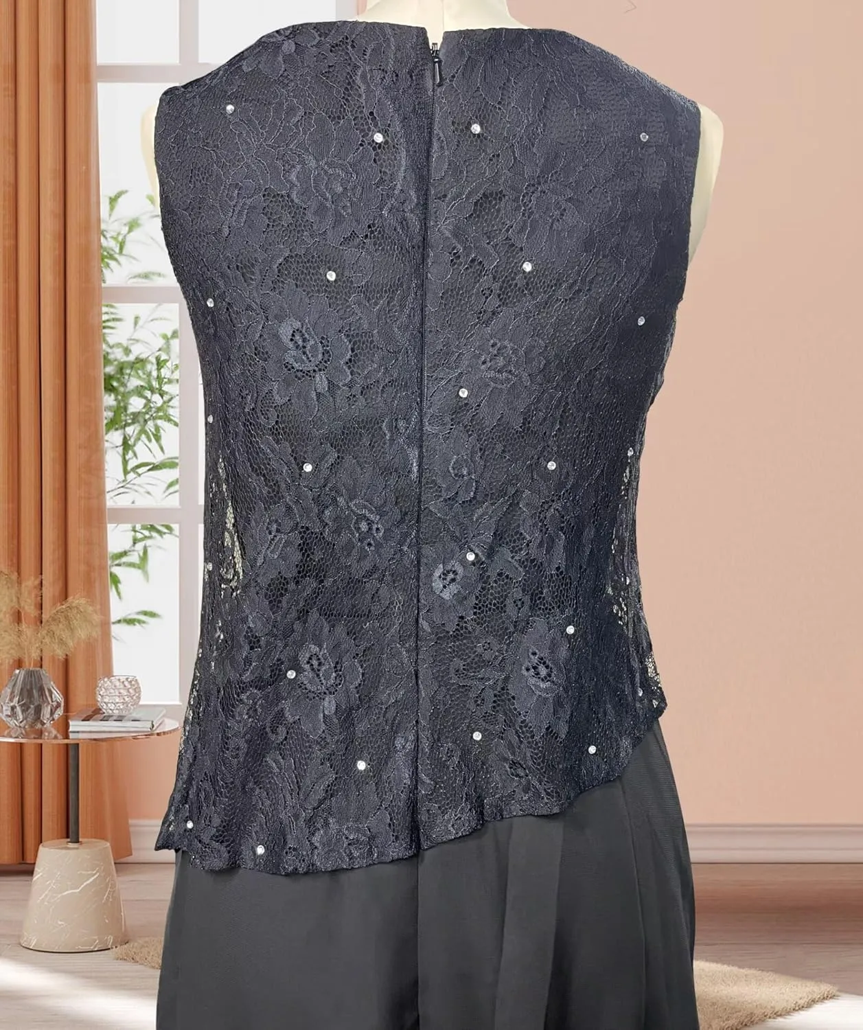 Lace Applique Mother of The Bride Dresses for Wedding Chiffon Formal Dresses with Jacket