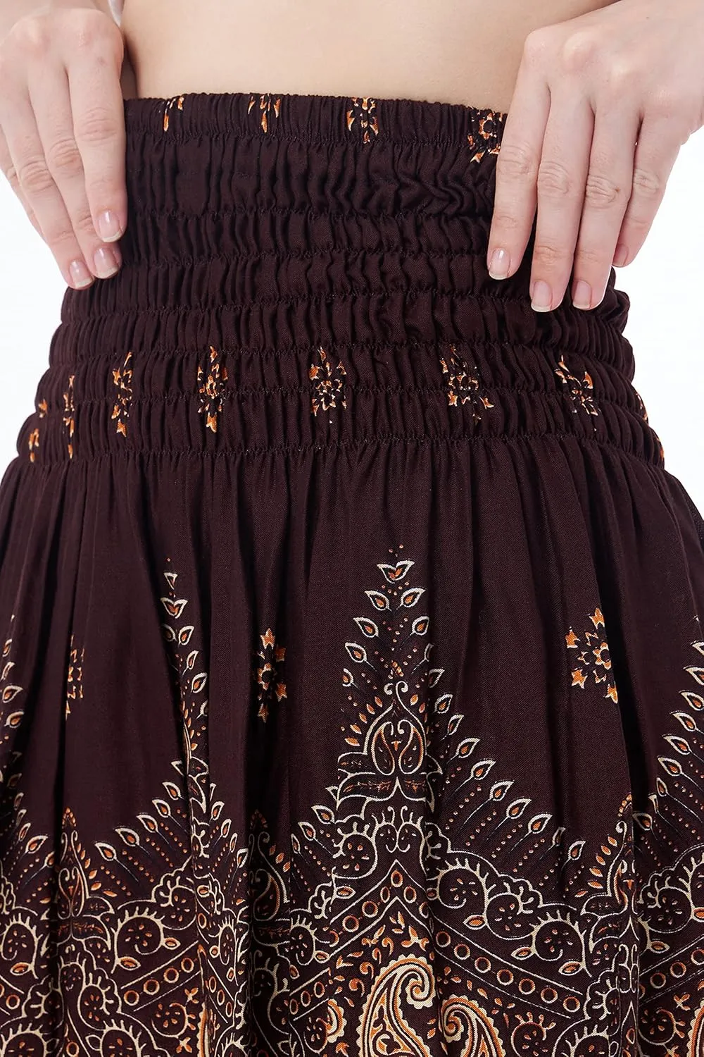 Lannaclothesdesign High Waisted Skirts for Women Short Flowy Summer Skirt Trendy Outfit Knee Length Boho Clothing Fall Skirts