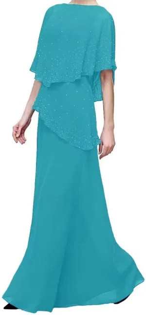 Long Mother of Bride Dresses Chiffon Wedding Guest Dress 2025 Formal Evening Gowns Elegant Mother of The Groom Dress