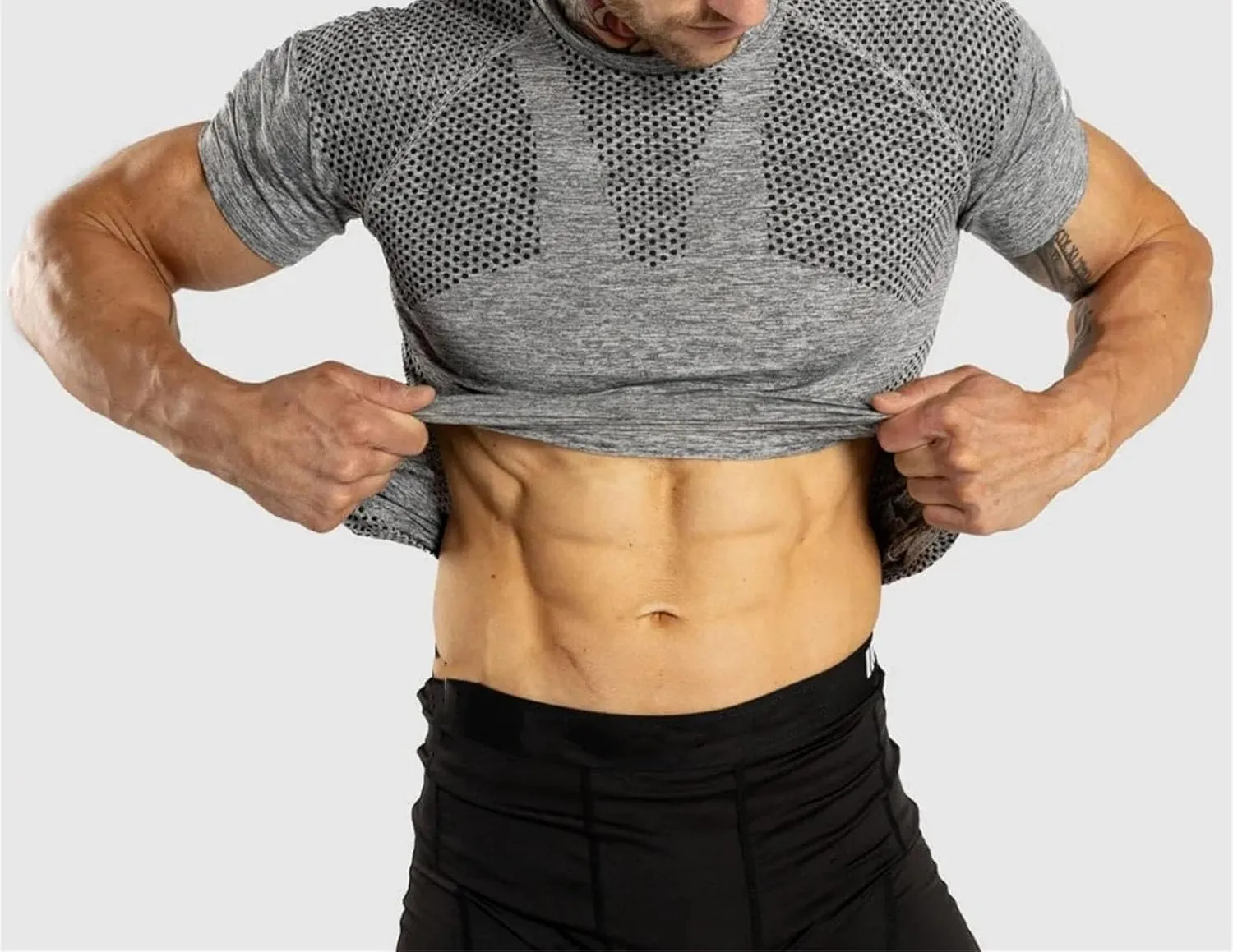 Men's Quick-Dry Compression T-Shirt, Gym Running Tight Sportswear