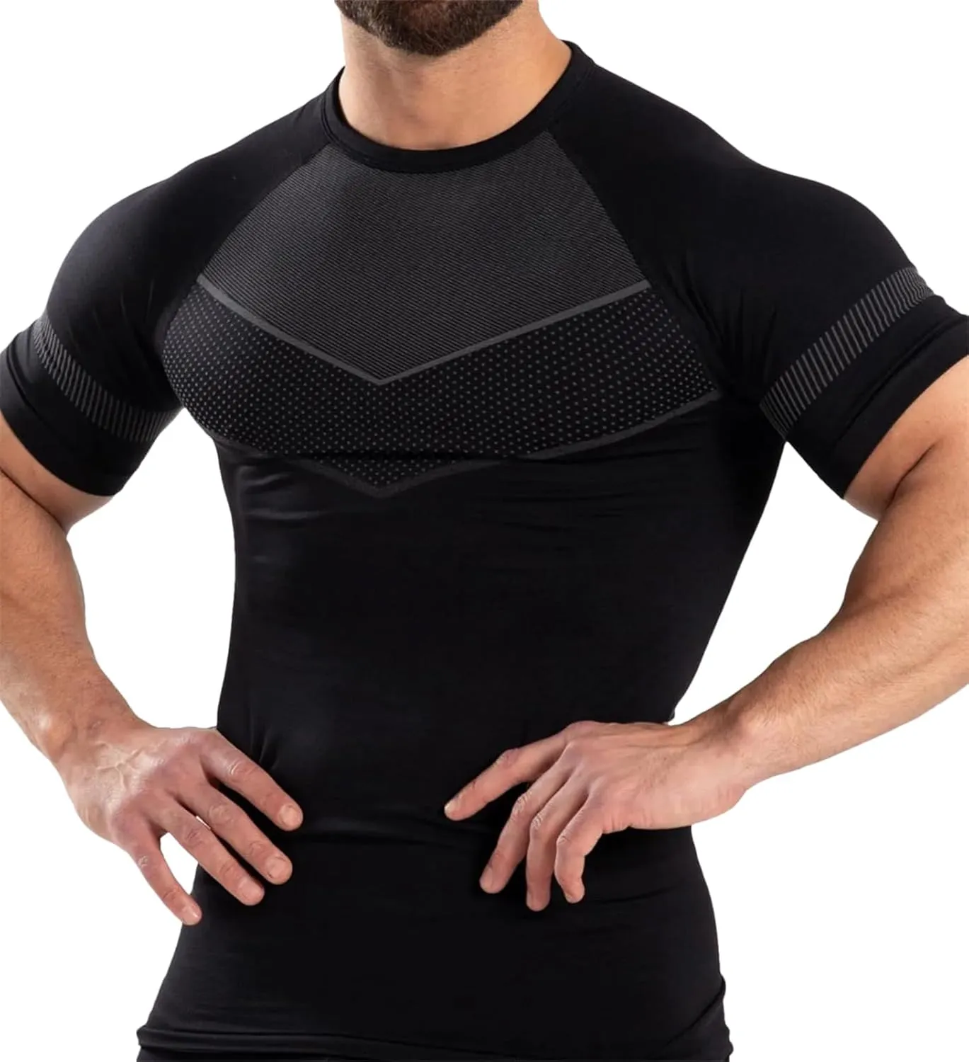 Men's Quick-Dry Compression T-Shirt, Gym Running Tight Sportswear