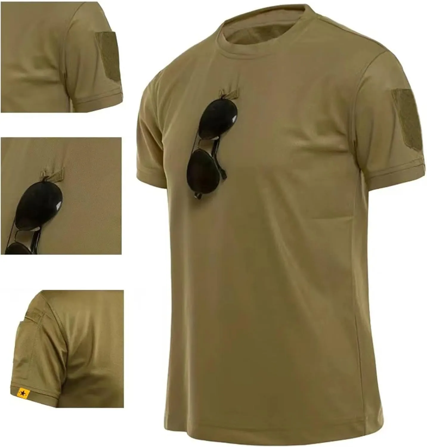 Men's Quick-Dry Training T-Shirt, Gym & Outdoor Summer Fitness