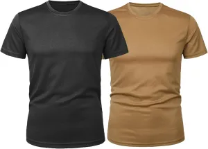 Men's Tactical Training T-Shirt, Quick-Dry Oversized Casual Streetwear