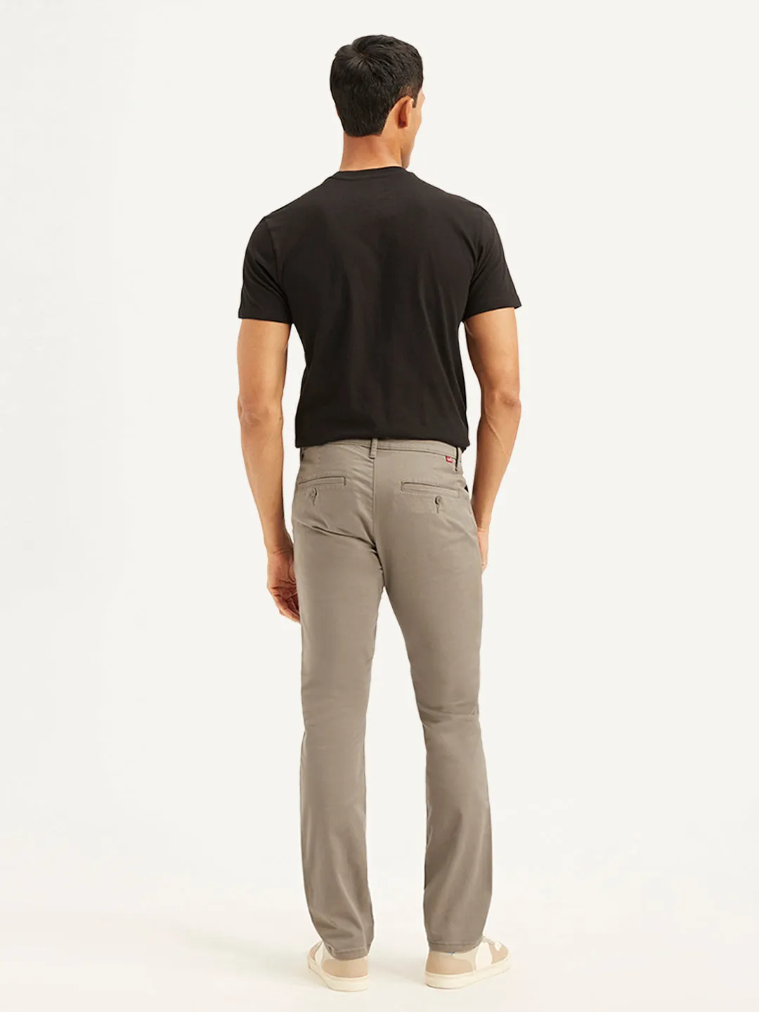 Men's Taupe Slim Fit Chinos
