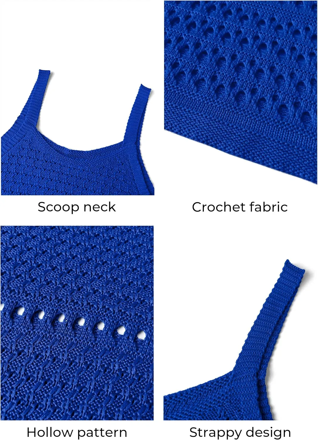 MIHOLL Womens Crochet Swim Cover Up 2025 Summer Bathing Suit Hollow Out Sleeveless Swimwear Coverups Beach Dress Sundresses