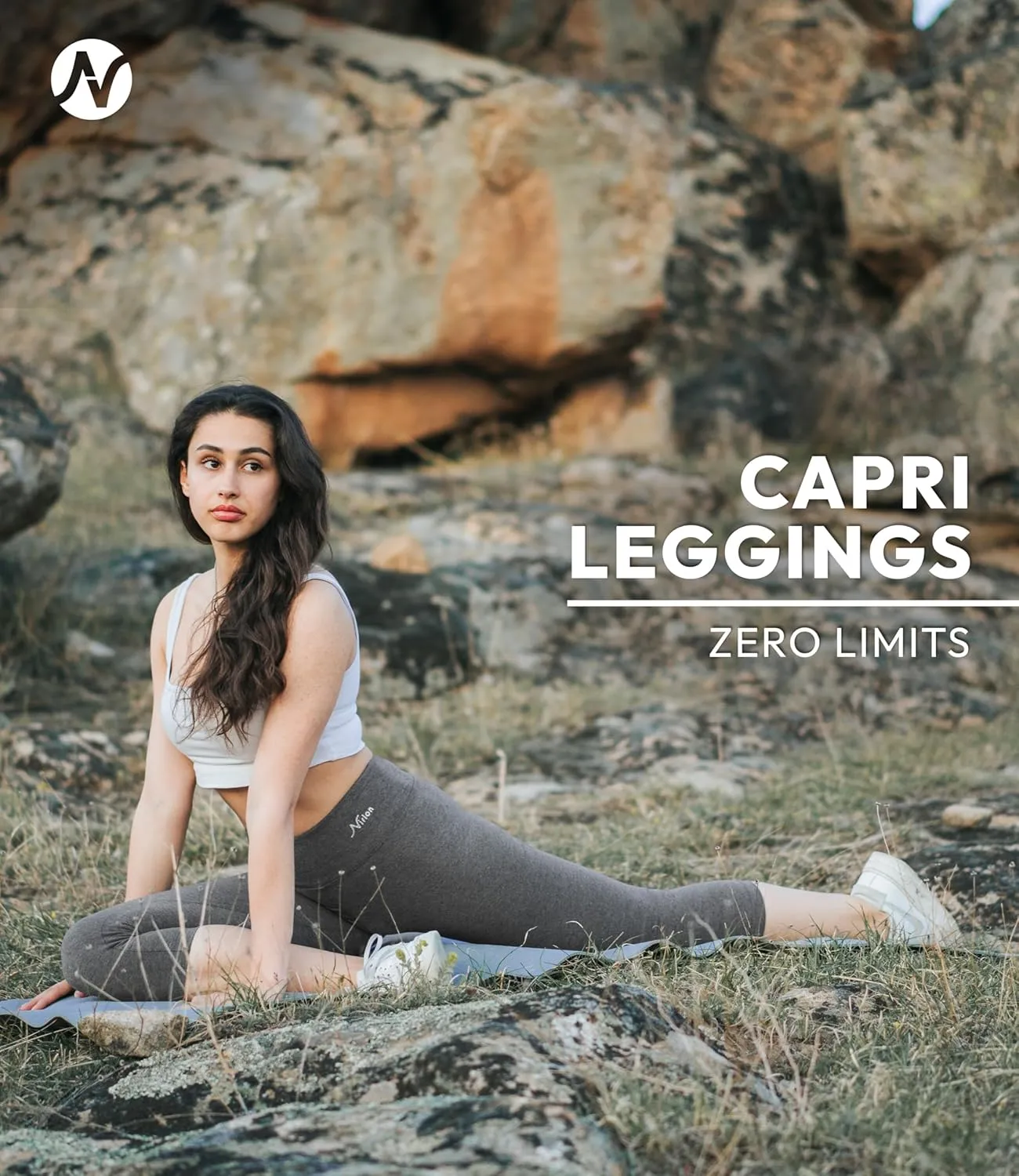 Nirlon Women's Capri Leggings High Waist Workout Yoga Pants 3/4 Length