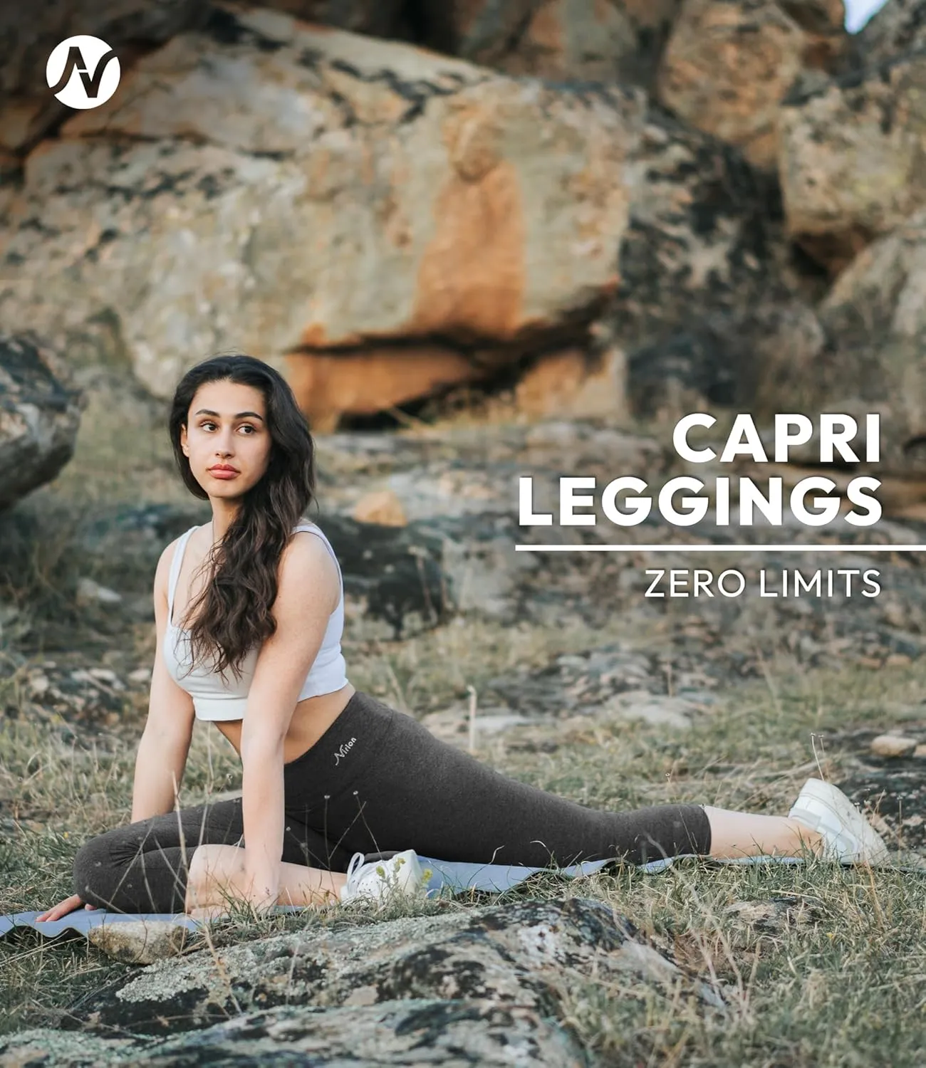 Nirlon Women's Capri Leggings High Waist Workout Yoga Pants 3/4 Length