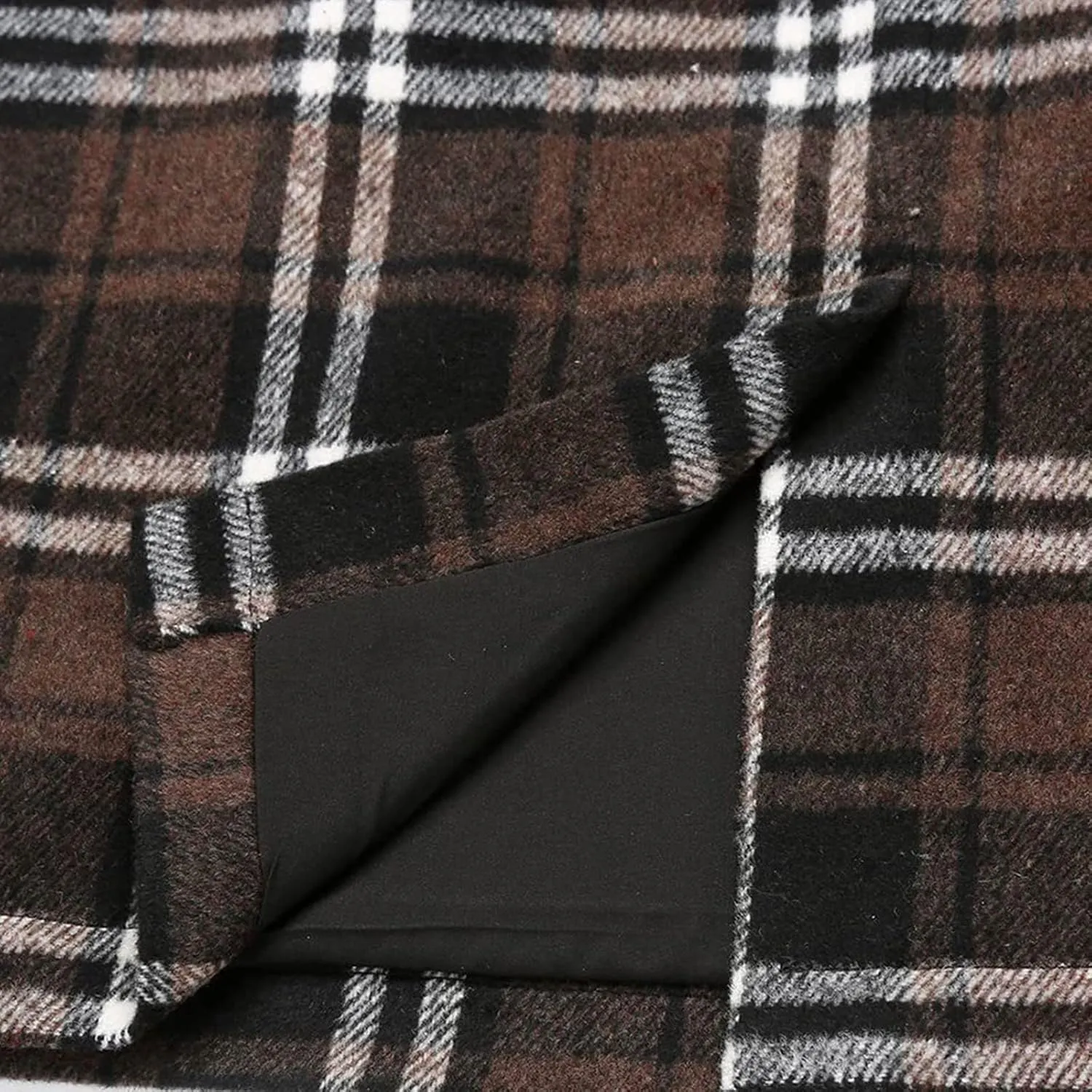 Skirt for Women Pencil Plaid Skirts Fall Winter High Waisted Bodycon Knee Length Wool Midi Skirt