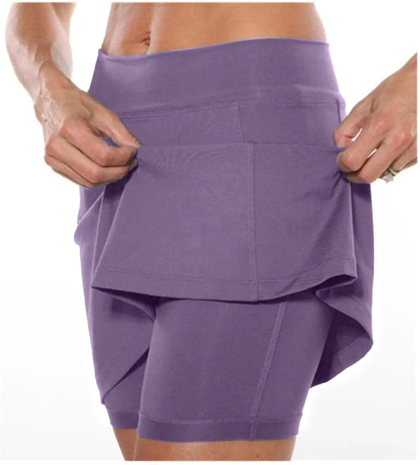 Skorts for Women with Pockets High Waist Tummy Control Women's Yoga Shorts Dressy Casual Athletic Tennis Mini Skirts