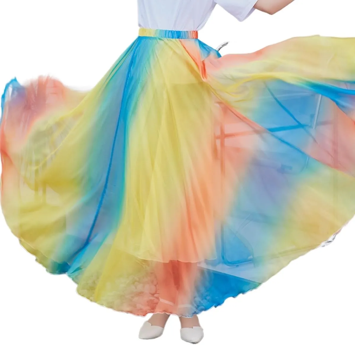Summer Womens Casual High Waist Tie Print Long Maxi Skirt Women Fashion Skirts