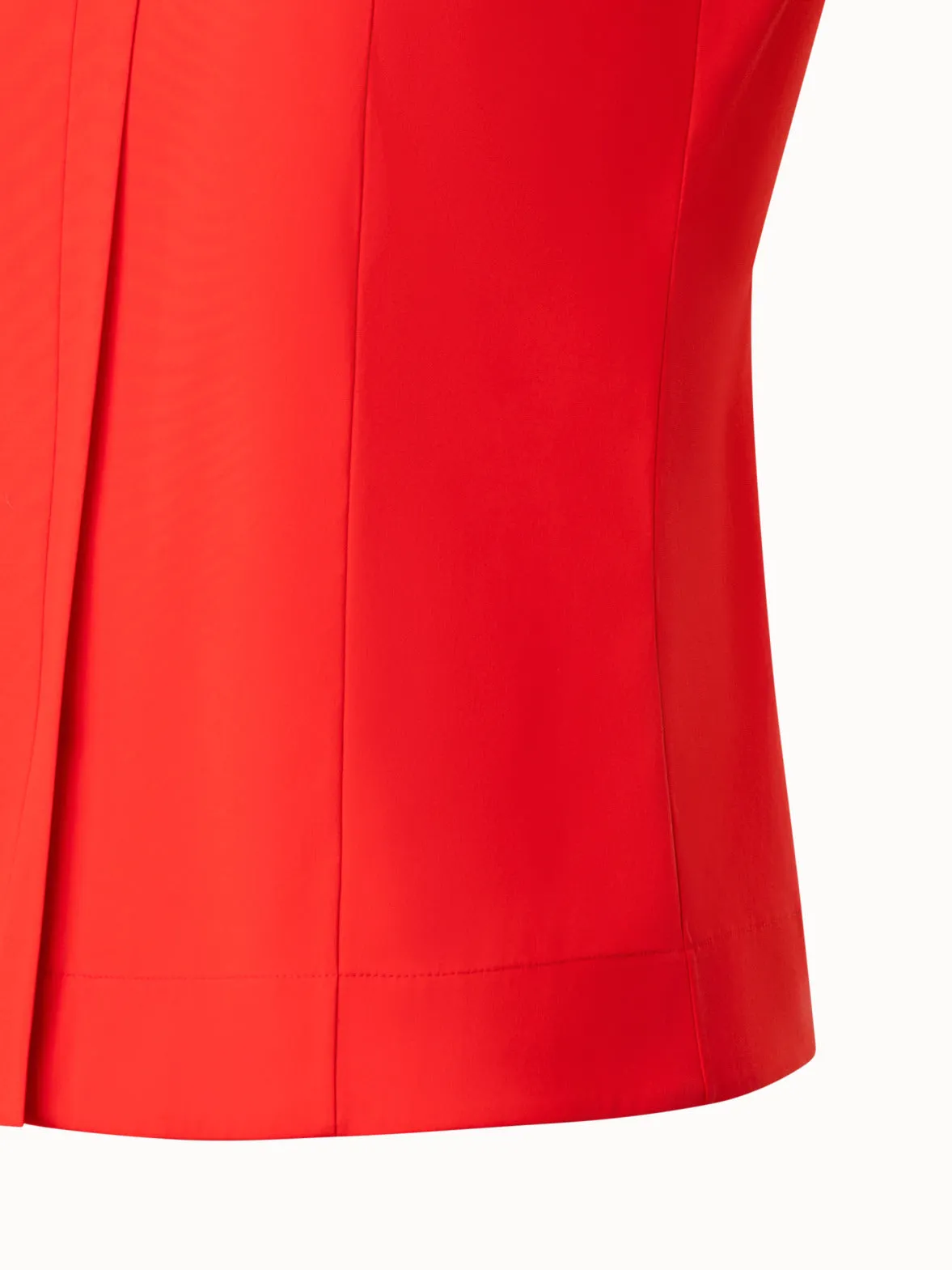 Tailored Cotton Stretch Poplin Blouse