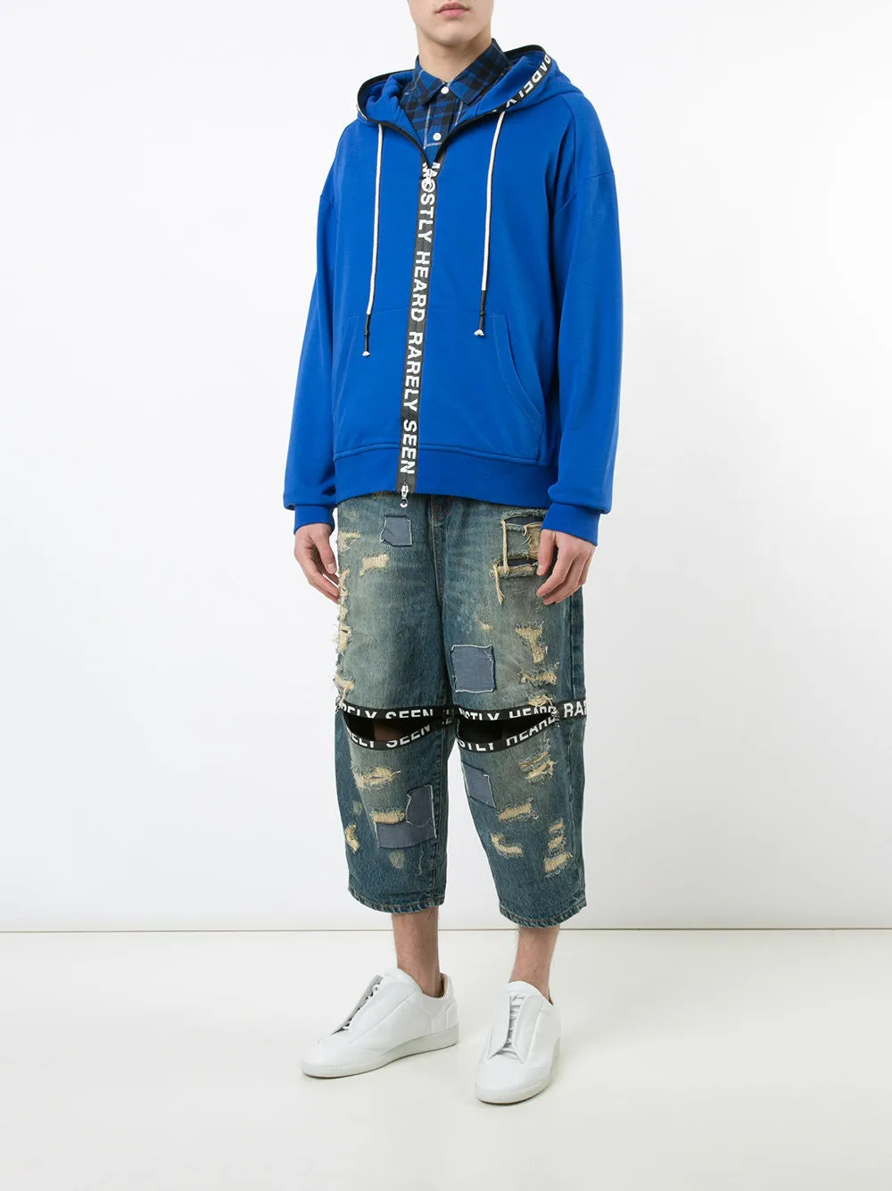 TICKER FEED HOODIE - BLUE