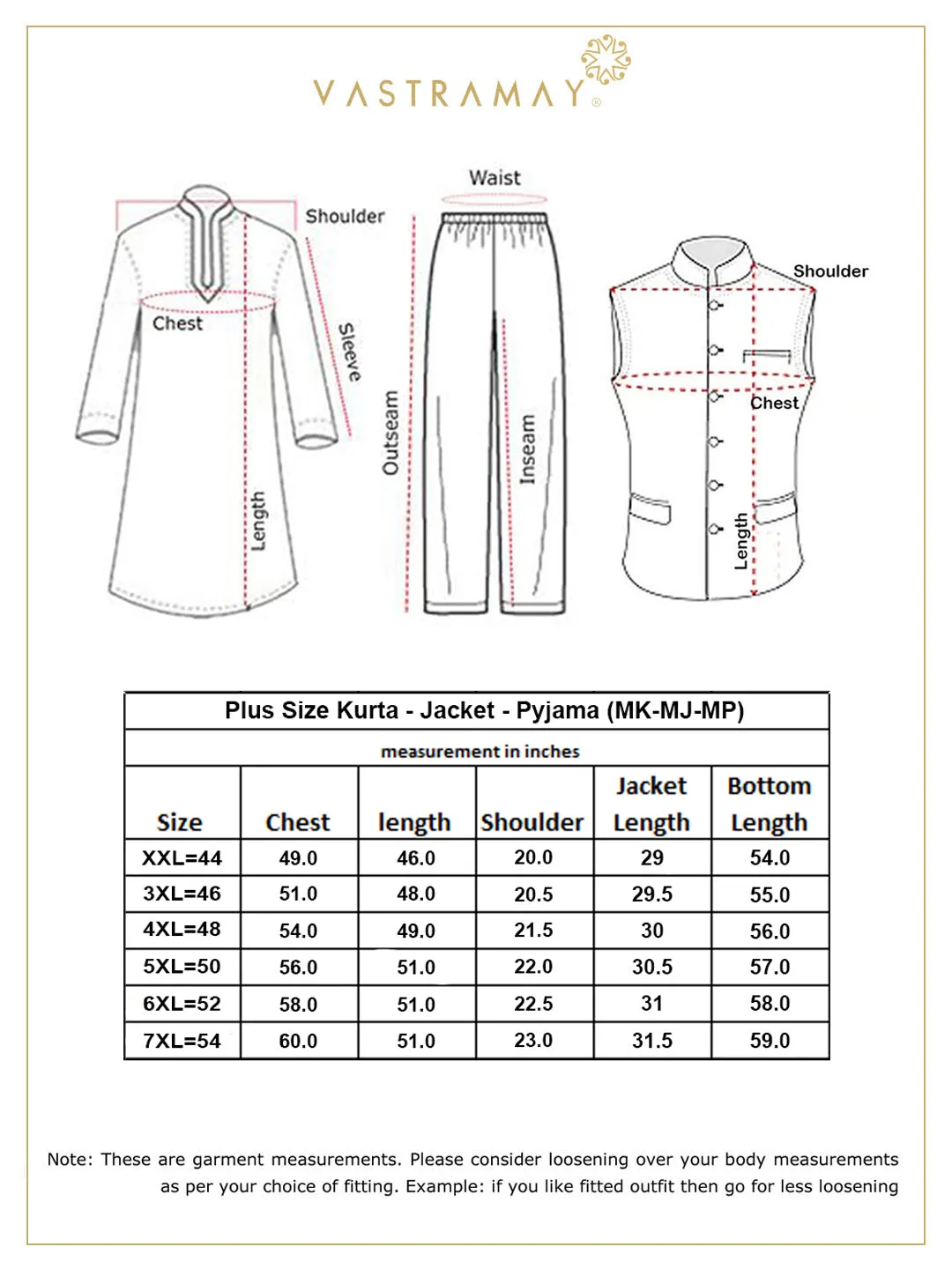 VASTRAMAY Men's Fawn Maroon Jacket Kurta