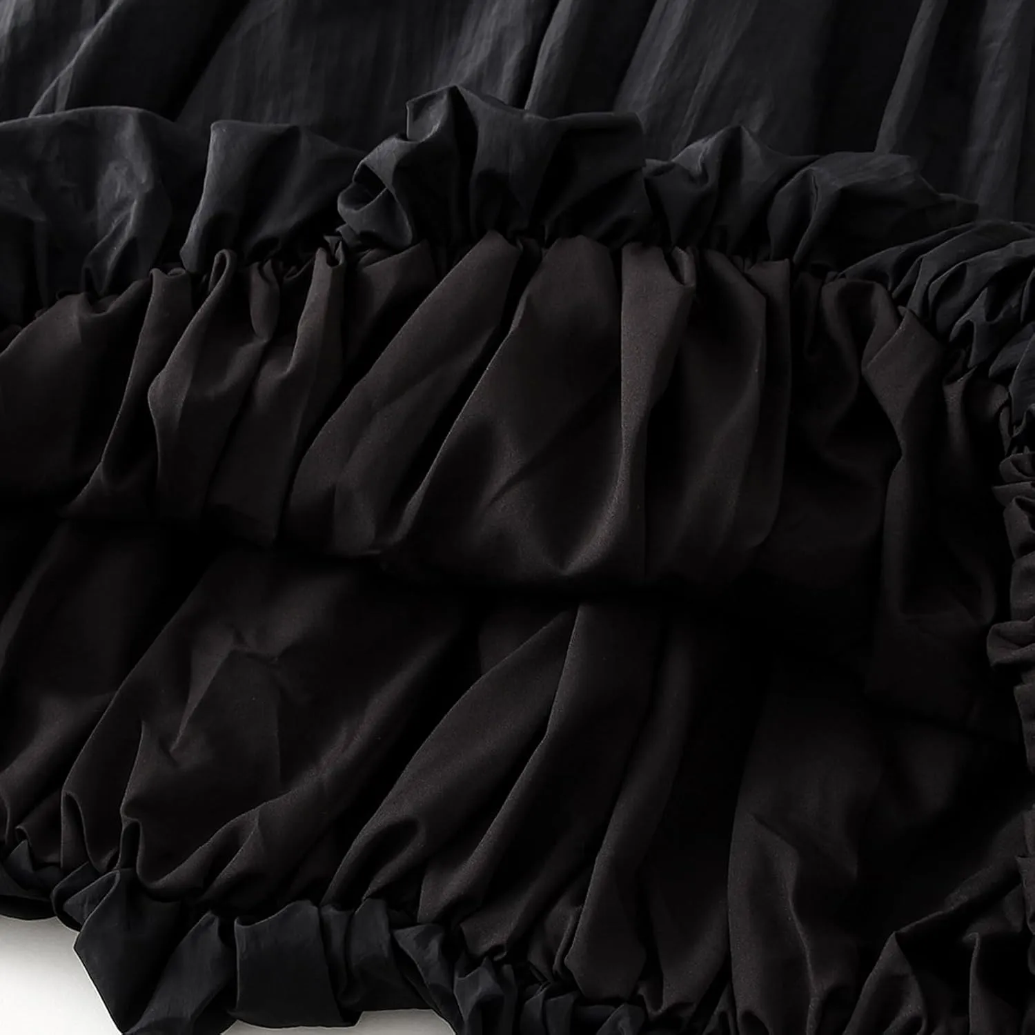 Women Boho Floral Long Maxi Skirt Vintage High Waist A-Line Midi Skirt Tiered Pleated Swing Skirt with Pockets