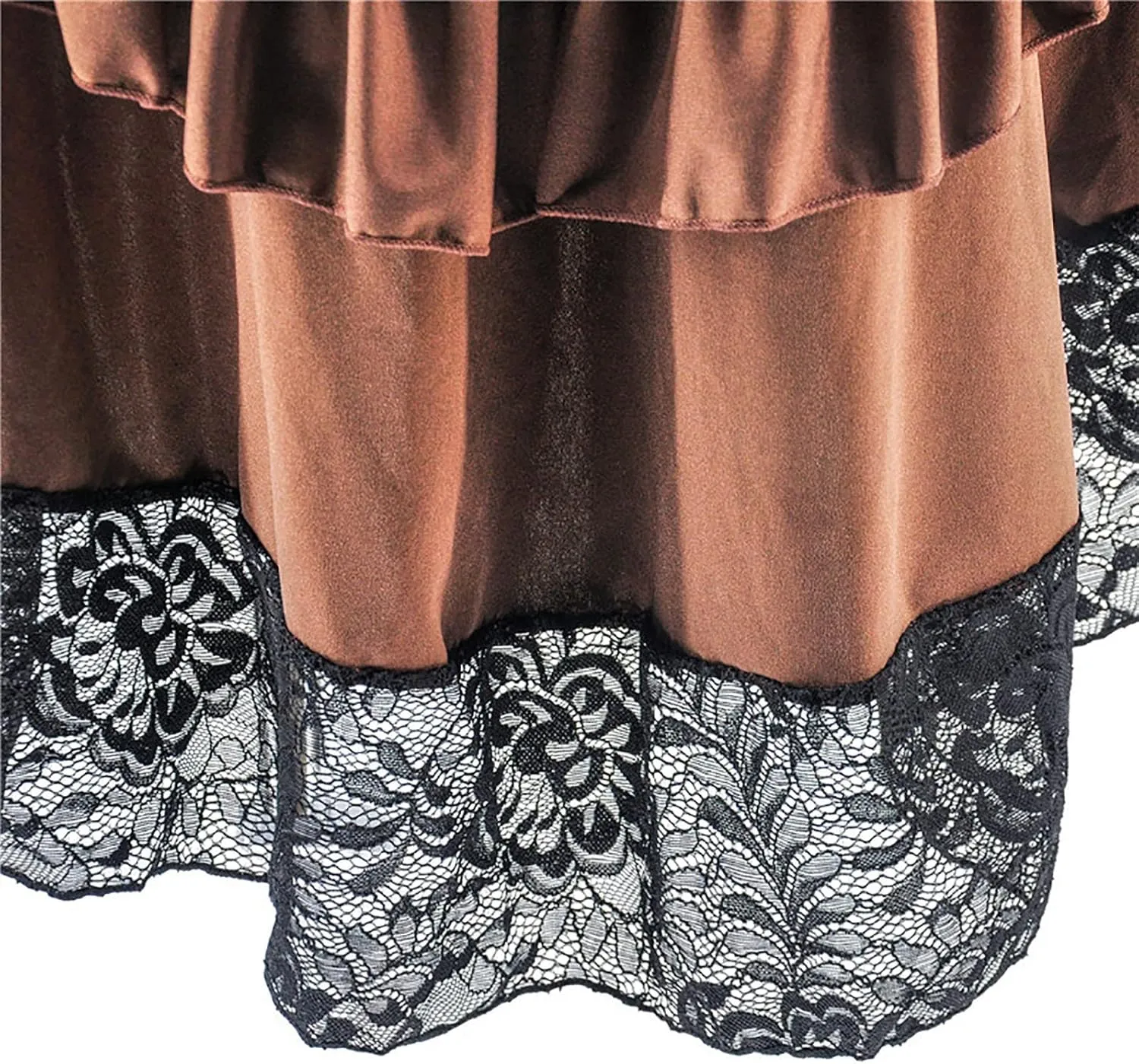 Women Skorts Lace Skirts for Women Maxi Long Midi Knee High Victorian Goth Ruched Peasant Steampunk Skorts 2025 Y2K