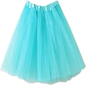 Women's Lightweight Skirts High Waisted Solid Color Mesh Skirt Pleated Tutu Mini Skirts 2025 Outfits Clothes
