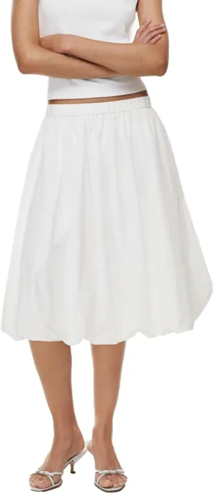 Women's Y2k Bubble Long Skirt High Waisted Lantern Puffy Skirt Summer Ruffle Hem A Line Balloon Skirts