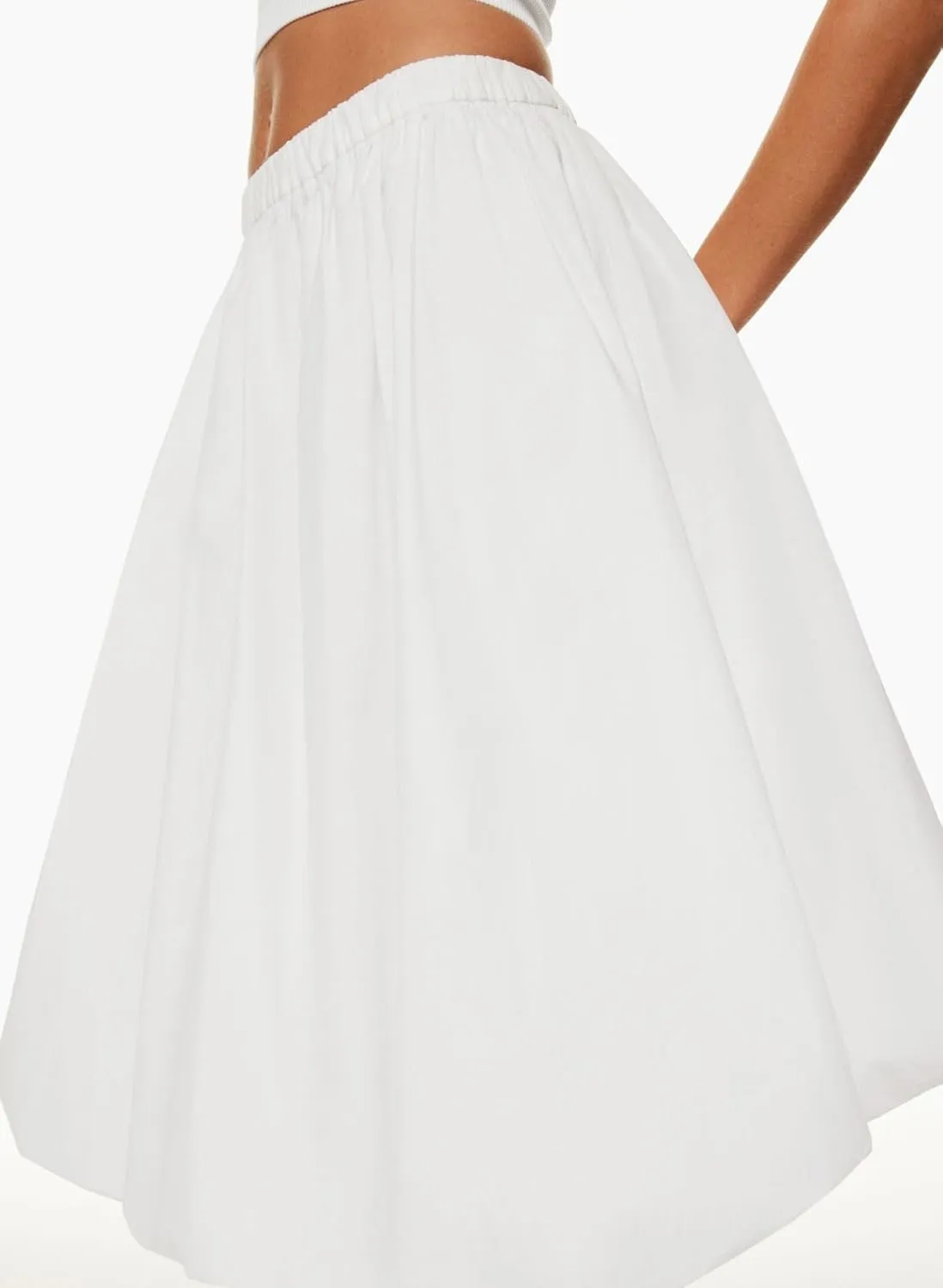 Women's Y2k Bubble Long Skirt High Waisted Lantern Puffy Skirt Summer Ruffle Hem A Line Balloon Skirts