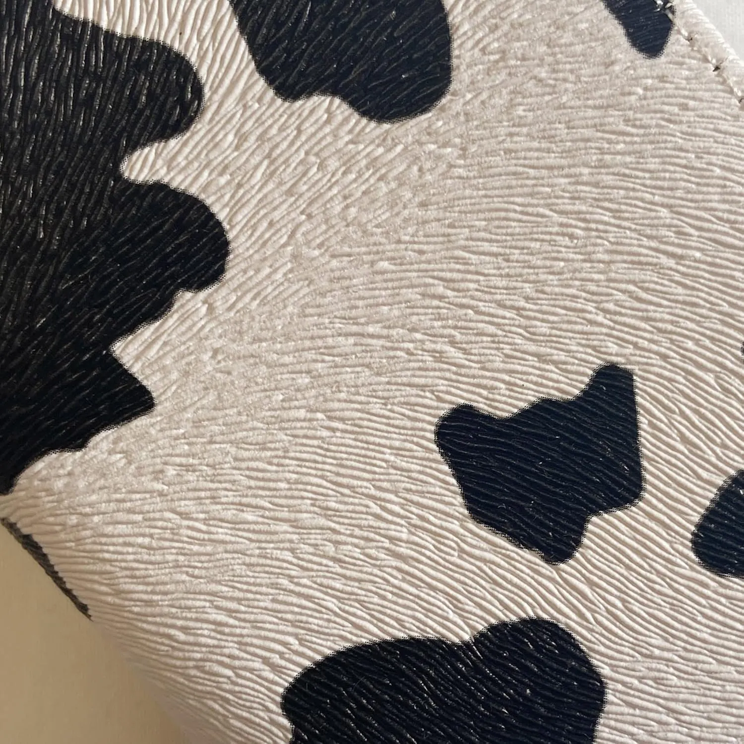 Wristlet Bracelet Keychain with Cute Cow Print Wallet Card Holder Pocket Coin Purse Key Ring for Women