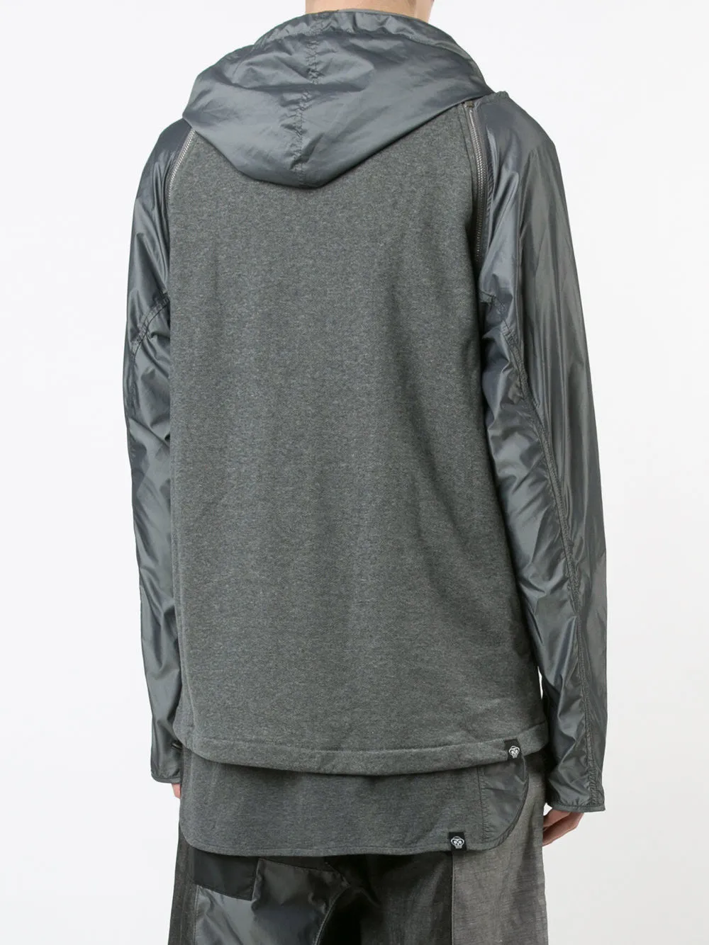 ZIP SLEEVE HOODIE - GRAY
